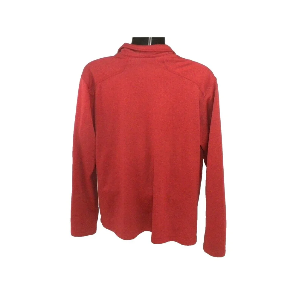 Eddie‎ Bauer Jacket Mens XL Red First Ascent 1/4 Zip Fleece Gorpcore Golf Hiking